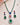 Alluring Emerald, ruby and sapphire necklace set